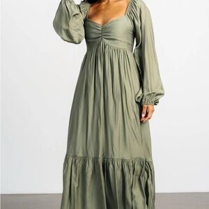 NWT Baltic Born Sage Green Long Sleeve Dress